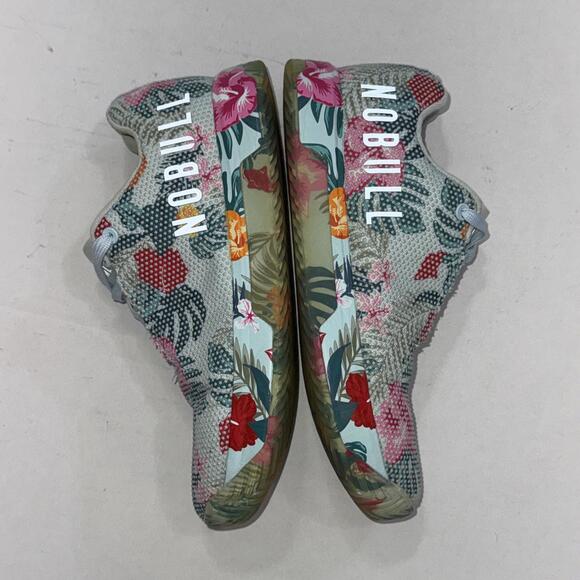 Women's No Bull Outwork Edge Impact Sneakers Blue Floral Athletic Shoes Size 8.5 - Picture 4 of 15